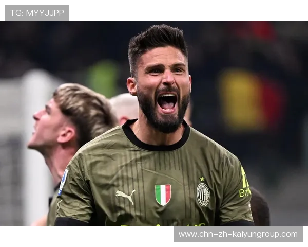 AC米兰角球战术有效，吉鲁甩头得分